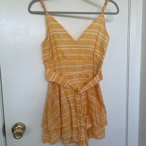 Yellow Striped Romper